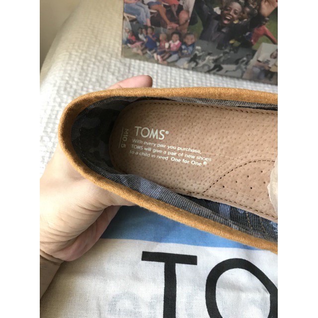 🎉PROMO🎉🍒💯 Toms Giày Lười Vải canvas 100% Kẻ Sọc Thời Trang Cho Nam Nữ
