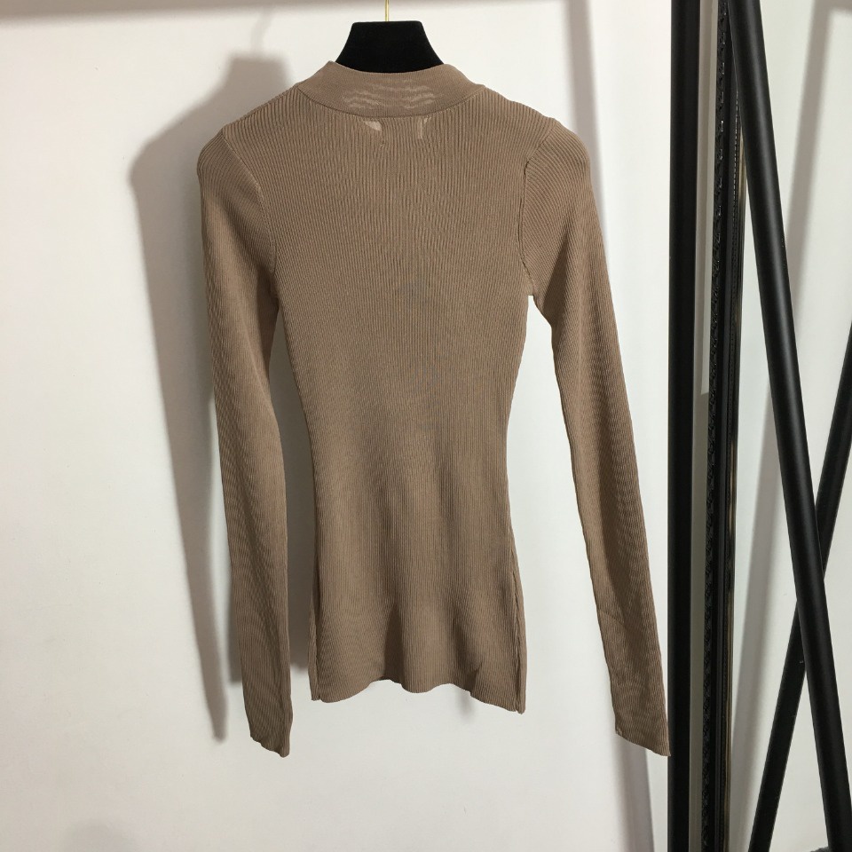 Áo len nữ thời trang cao cấp Yves Saint Laurent YSL thiết kế tối giản phong cách trẻ trung
