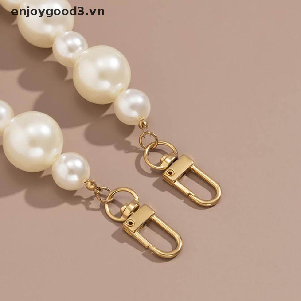 Dây đeo túi xách đính hạt ngọc trai DIY dài thời trang nữ