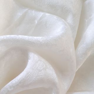 Vải lụa trắng vân hoa