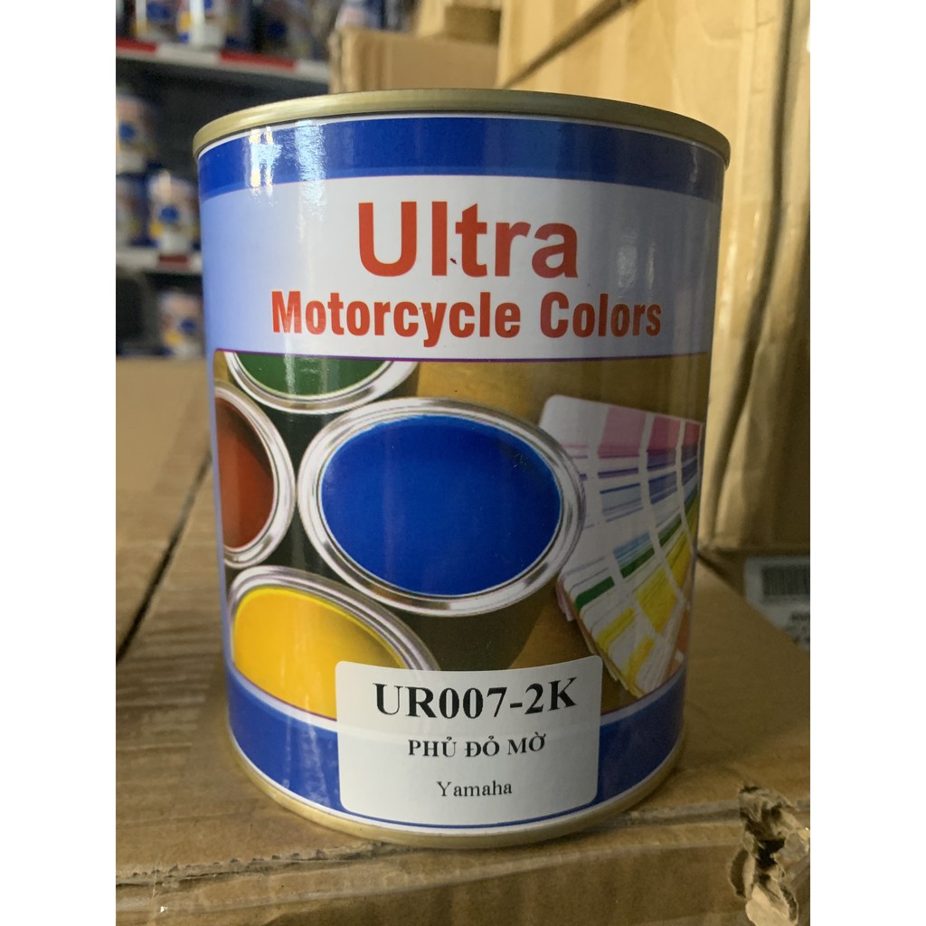 Sơn màu Ultra UR007-2K Phủ đỏ mờ Yamaha ( Sơn ô tô và xe máy)