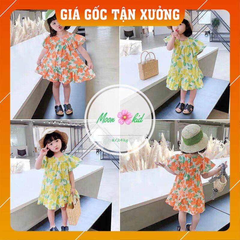 [Hàng Siêu Cấp] Đầm Bé Gái, Váy Bé Gái Đẹp Hoa Mùa Hè Đi Biển Đi Chơi Cho Bé Gái