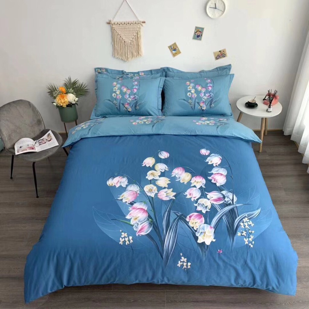 Bộ chăn ga gối cotton Oganic nhập khẩu giá rẻ