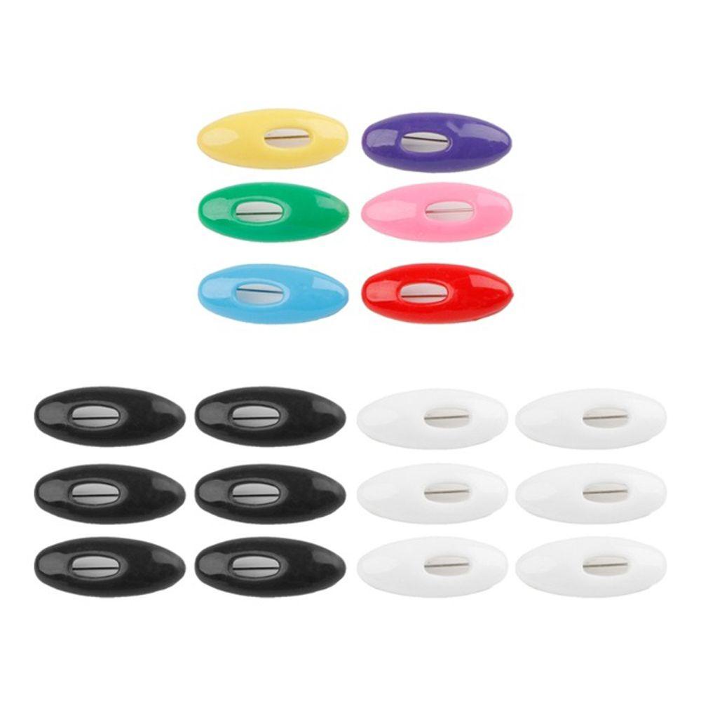 Set 6 Ghim Cài Áo Hình Oval Bằng Nhựa Tiện Dụng