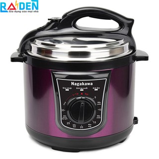 Nồi áp suất đa năng nắp rời 6L Nagakawa NAG0203
