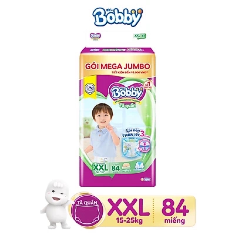 SẲN HÀNG✓™TÃ QUẦN BOBBY MEGA JUMBO XXL 84 MIẾNG