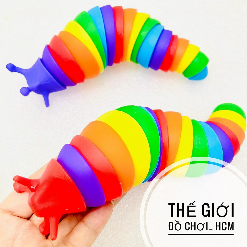[RẺ- GIẢM STRESS] Đồ chơi con sâu phát sáng nhiều màu, vui nhộn, giúp giảm căng thẳng dành cho cả người lớn và trẻ em