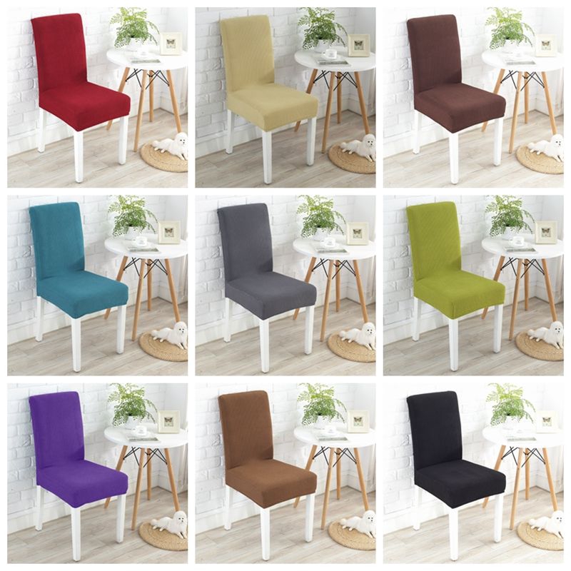 Bộ 4 vỏ bọc ghế ngồi bàn ăn chống thấm nước đơn giản tiện dụng cho nhà hàng/ khách sạn