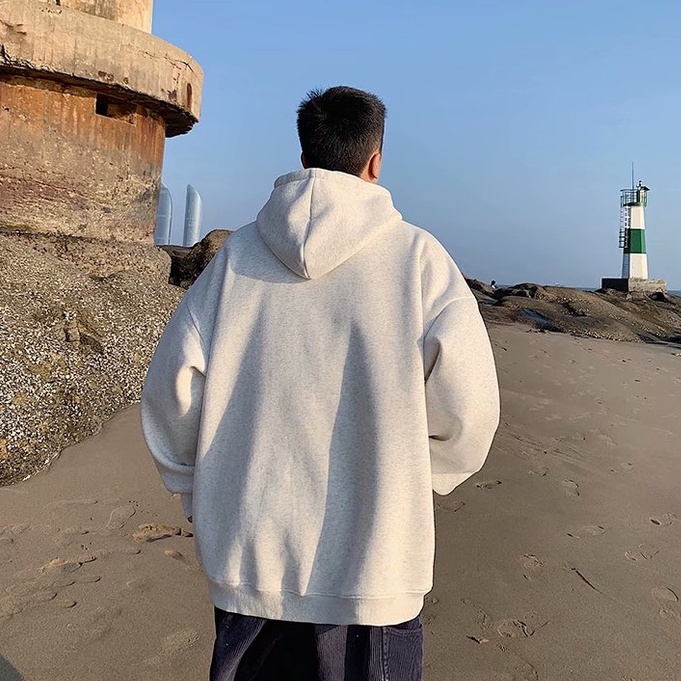 Áo hoodie in họa tiết chữ cái phong cách Hàn Quốc thời trang dành cho cặp đôi