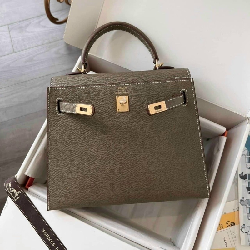 Túi xách tay kelly da thật cao cấp