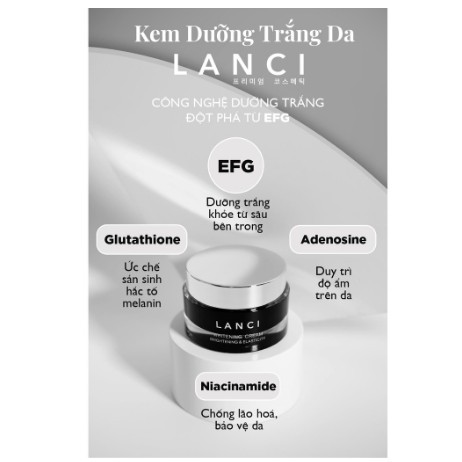 Kem dưỡng trắng da mặt lanci
