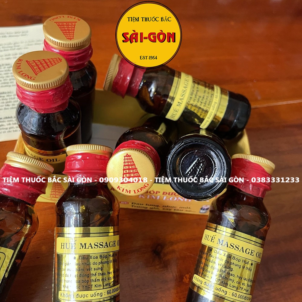 Sỉ 16 Chai Dầu Massage Huế Kim Long Chính Hãng