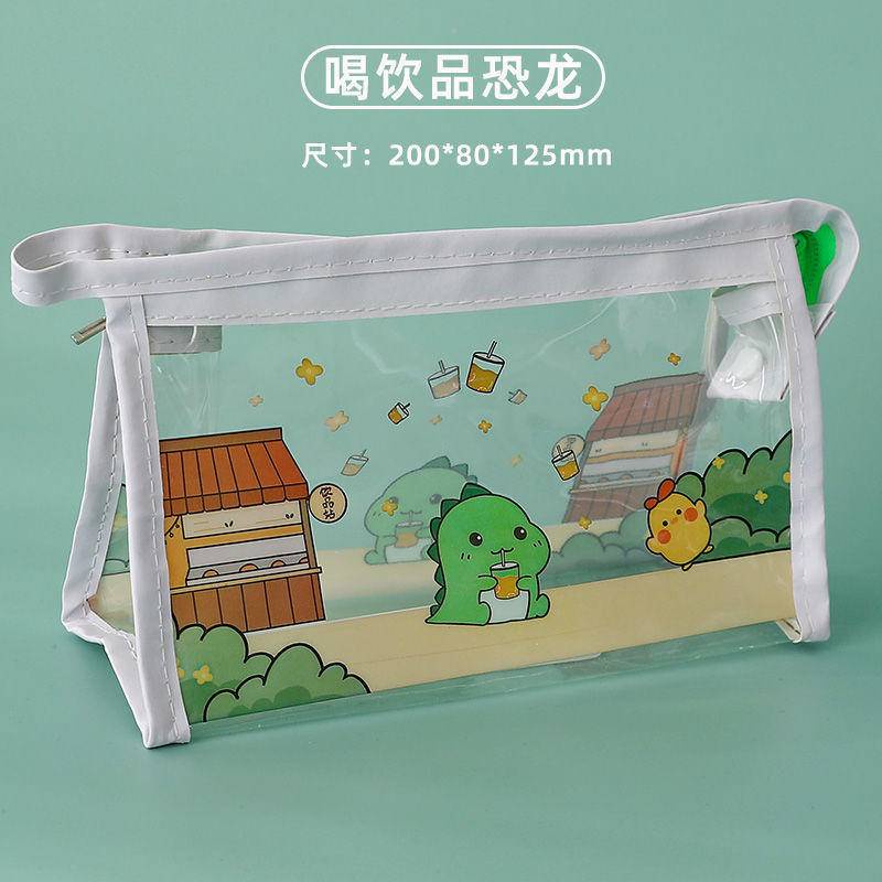 ⭐ iLado ⭐  Túi đựng bút trong suốt cute túi PVC theme chủ đề nhân vật túi zip nhỏ hộp vải đựng đồ Hộp đựng hộp bút hologram bút cute bọc zip tiểu an văn phòng phẩm Đa Dụng túi đựng đồ dùng cá nhân hình
