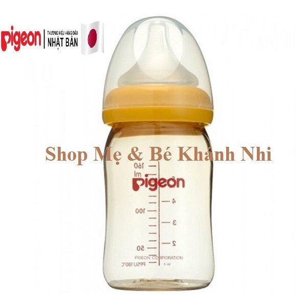 Bình Sữa Pigeon Cổ Rộng PPSU 160ML/240ML