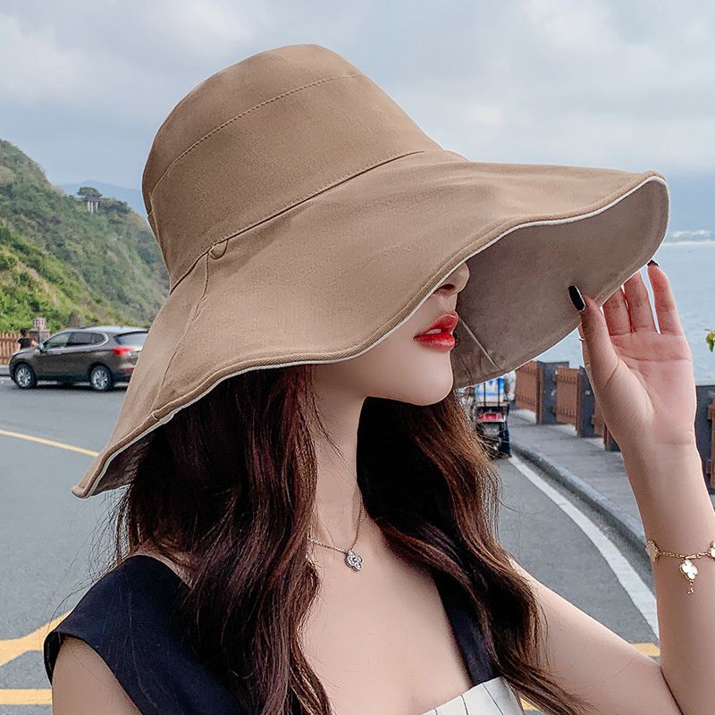 Nón chống nắng 2 mặt vành rộng (hàng dày đẹp)