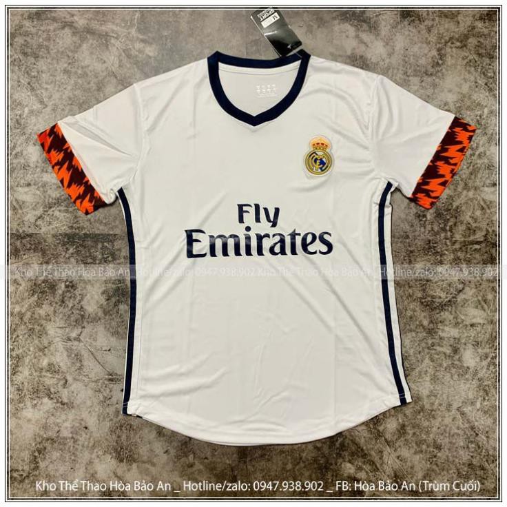 Áo Đấu Real Madrid 2021/ Freeship/ Quần Áo Đá Banh Real madrid hàng thailand cao cấp  ་