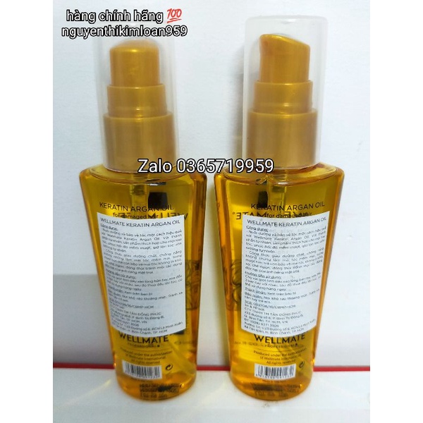 Wellmate tinh dầu dưỡng tóc argan oil