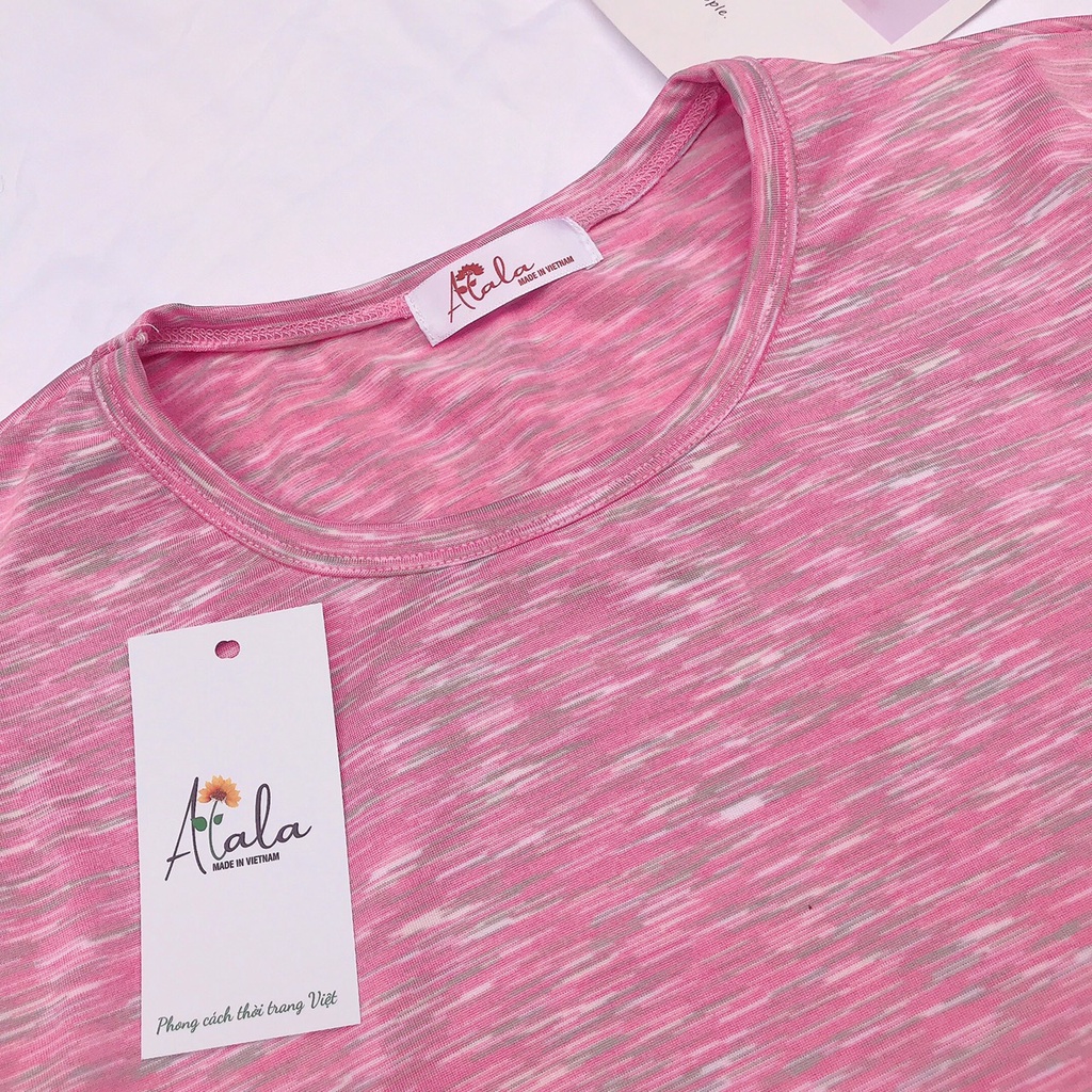 Đồ bộ nữ mặc nhà mùa hè tay ngắn quần đùi dáng rộng chất liệu cotton cao cấp Alala