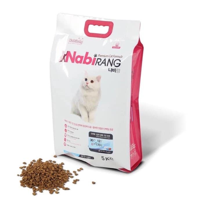 Thức ăn hỗn hợp hoàn chỉnh cho mèo Nabirang 5kg