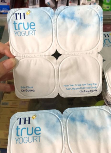 6 lốc Sữa  chua ăn TH True Milk Có Đường /Không Đường