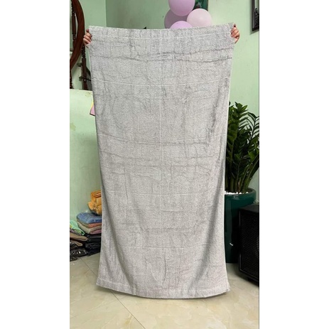 Khăn tắm muji cotton organic xuất Nhật dư LOẠI DÀY - KT 70x140cm - Thấm hút siêu tốt