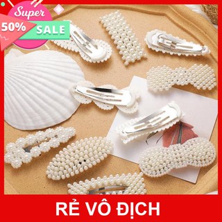 Kẹp tóc nhiều mẫu kute - phong cách hàn quốc đính ngọc trai nhân tạo