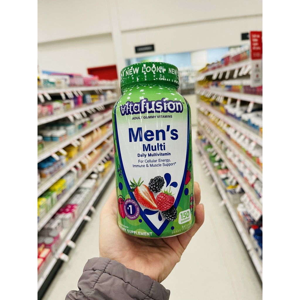 Kẹo dẻo Vitafusion Men’s Complete Multivitamin 150 viên Mẫu mới