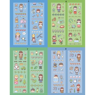 Sticker 39x6,5cm Cô Gái Trong Suốt (Pet)