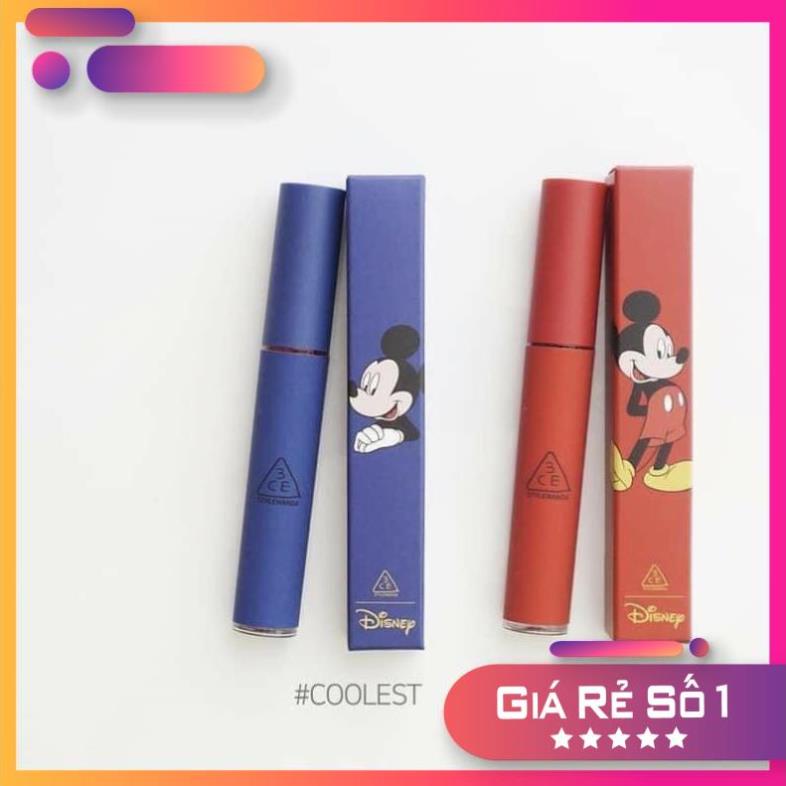 8[CHÍNH HÃNG]-[FREESHIP]- Son Kem 3CE ⚡️𝐅𝐑𝐄𝐄 𝐒𝐇𝐈𝐏⚡️Tattoo Lip Tint - Phiên Bản Chuột Micky 💝Son 3CE MicKey💝