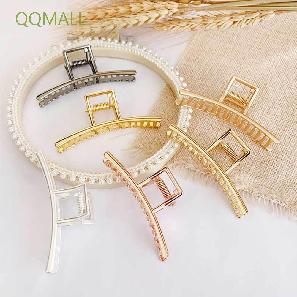 Kẹp Tóc Kim Loại Cỡ Lớn Phong Cách Vintage Dành Cho Nữ