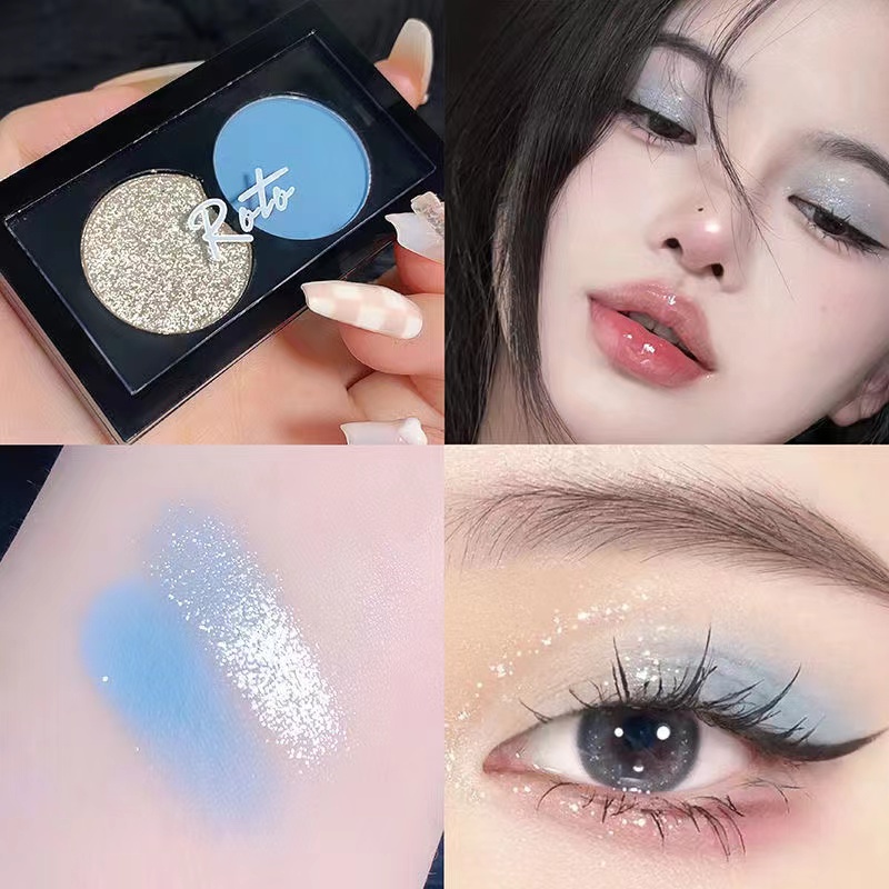 Bảng Phấn Mắt ROTE Y2K 2 Sắc Tố Lì / Lấp Lánh Lâu Trôi