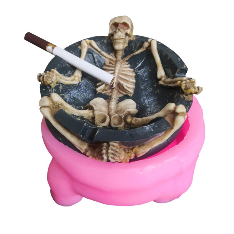 Khuôn Silicone Hình Đầu Lâu Làm Trang Sức DIY