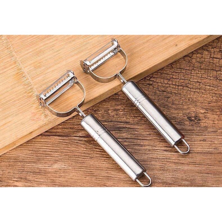 Nạo inox 100% không gỉ 3 in 1 có thể nạo sợi tạo hình đa năng