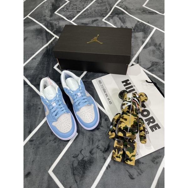 Giầy Thể Thao UniverSity Blue Lơw Xanh Xám V2