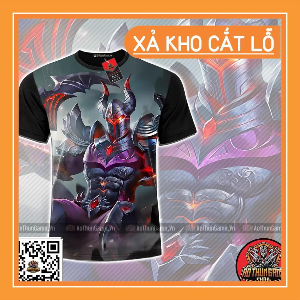 ☘️ Áo liên quân mobile Nakroth Chiến Binh Hỏa Ngục rmới (3D Đen) ☘️ (Shop AoThunGameVn) ˇ