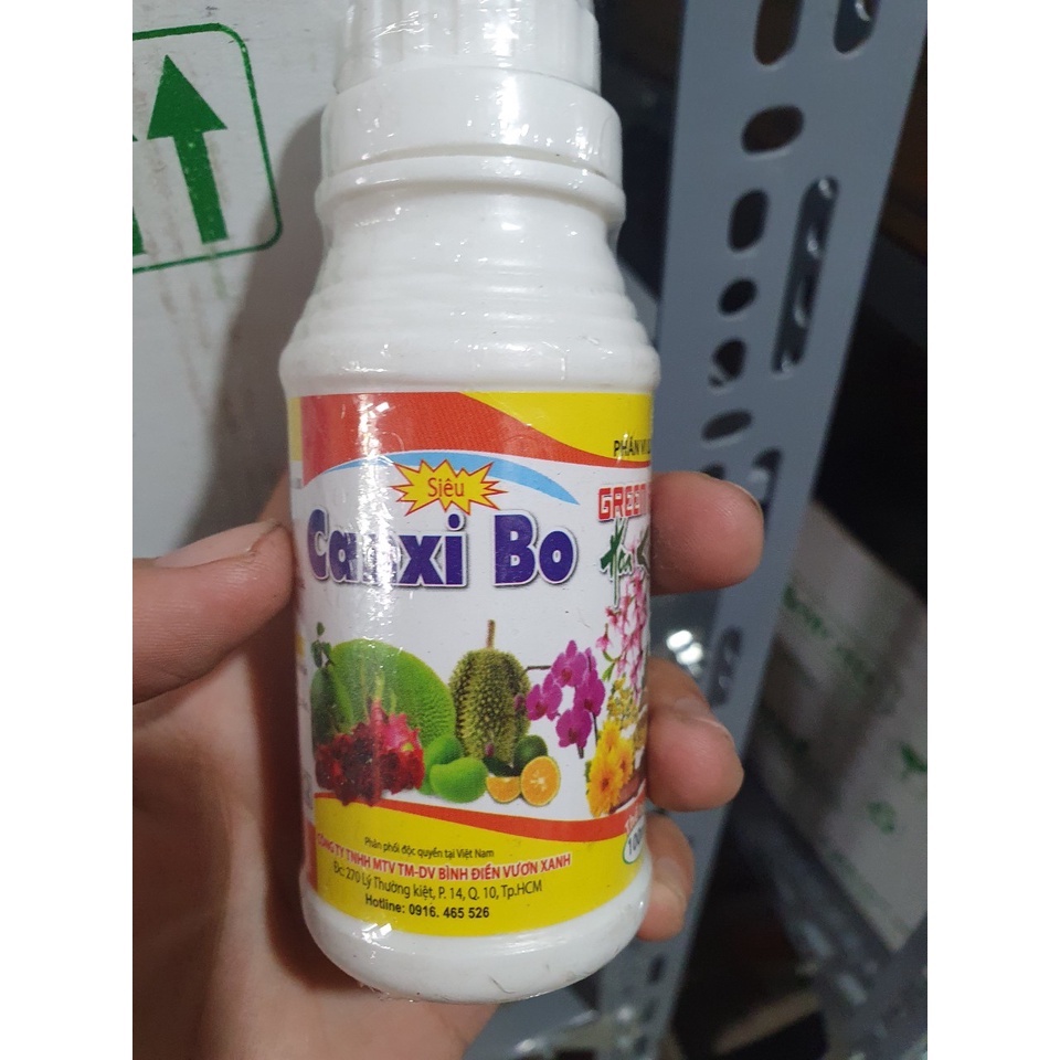 Phân bón lá chống thối rễ, quăng lá, rụng trái, nứt trái Canxi Bo 100ml