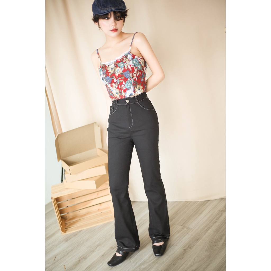 ISCHII - Quần ống loe Cole pant