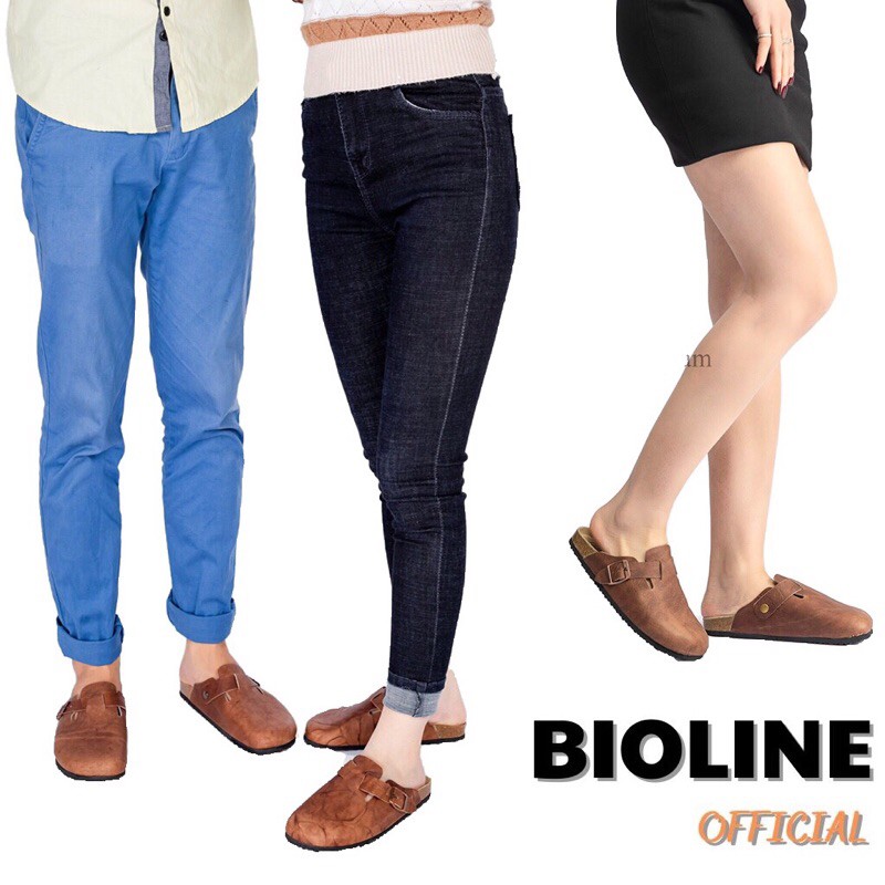 [DA BÒ THẬT] Dép sục birken da bò thật cao cấp dép bít mũi Bioline unisex - Bioline Official | BigBuy360 - bigbuy360.vn