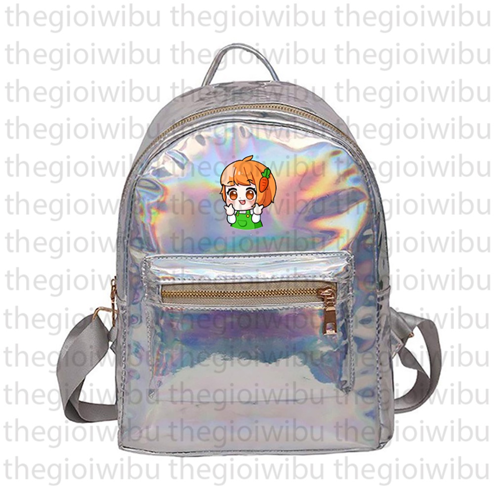 Balo hologram bạc in hình HERO TEAM ver MẮT TRÒN XOE Simmy Phong cận Siro Mr Vịt Sammy Đào Kairon Kamui