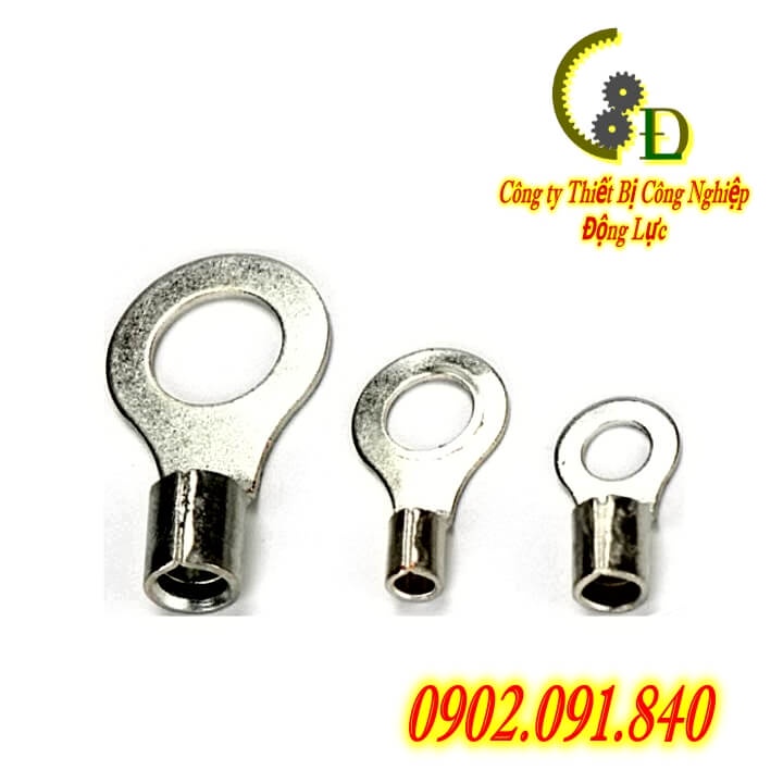 Đầu cos dây điện tròn trần RNB 5.5, đầu cốt bấm dây điện 4mm 6mm, cosse  đồng, đầu nối điện ắc quy