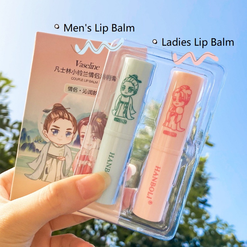Set 2 Son Dưỡng Ẩm Chiết Xuất Thực Vật Hữu Cơ Tự Nhiên Chăm Sóc Môi