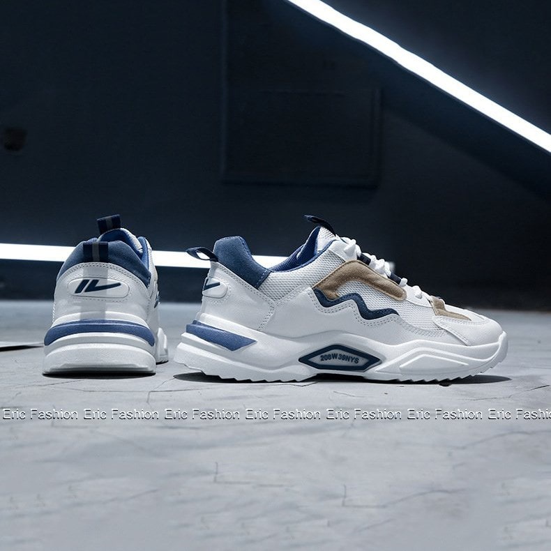 Giày Thể Thao Nam Tập Gym Chạy Bộ Thể Dục Eric Fashion giày sneaker nam cổ thấp giá rẻ G241