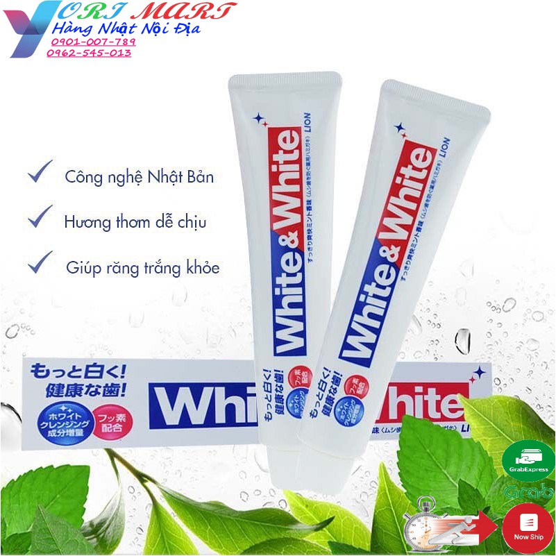 Kem đánh răng White &amp; White của Nhật 150g