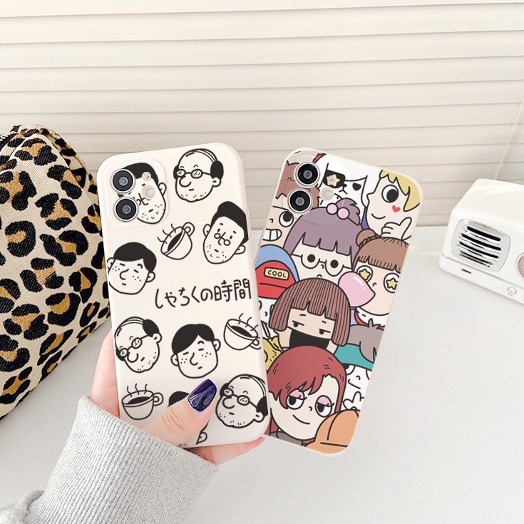 Ốp lưng BVC cạnh vuông giả 14 ngộ nghĩnh 2 5 6 5s/6/6plus/6s/6splus/7/7plus/8/8plus/x/xr/xs/11/12/pro/promax/13/14Promax