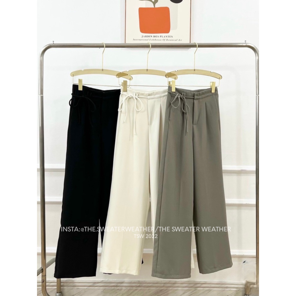 Quần culottes suông dây thắt nơ bên the.sweaterweather TSW