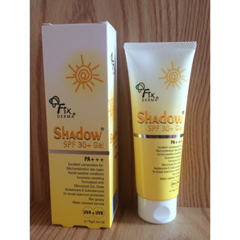 Kem chống nắng Fixderma Shadow SPF 50+ cream SPF30+ gel