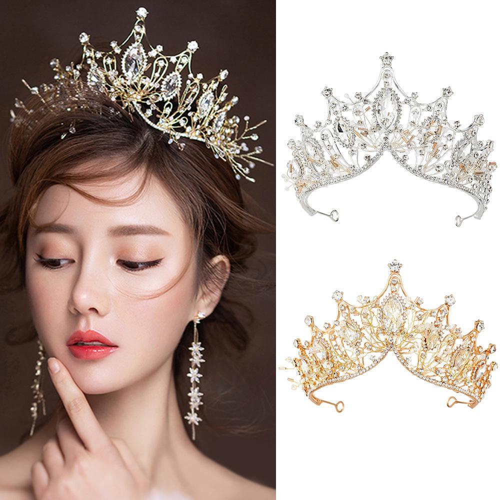 FORBETTER Vương Miện Đội Đầu Cô Dâu Thiết Kế Hợp Thời Trang