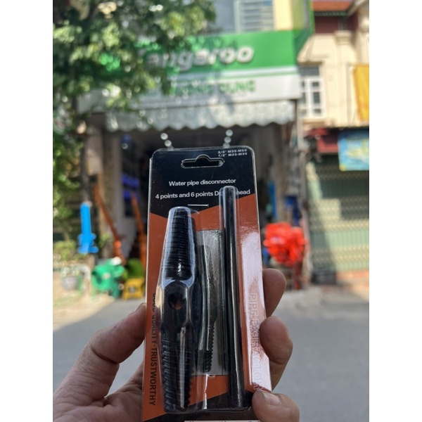 Bộ tháo ren ống nước gãy 2 đầu , tháo vòi ren các loại 16 , 21 và 27