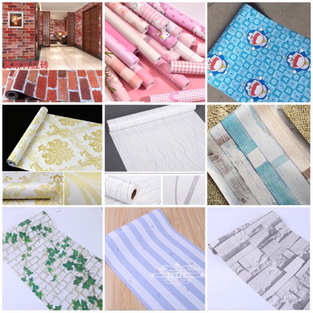 [Mã SKAMSALE8 giảm 10% tối đa 100K đơn 200K] 10m Giấy dán tường (decal cuộn) nhiều mẫu