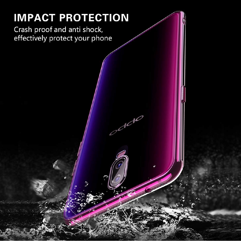 Ốp điện thoại trong suốt bảo vệ cho OPPO A55 A12 A31 A94 A53 A52 A92 A37 A5s F9  Pro A3s A5 A9 2020 Find X X2 Pro F7
